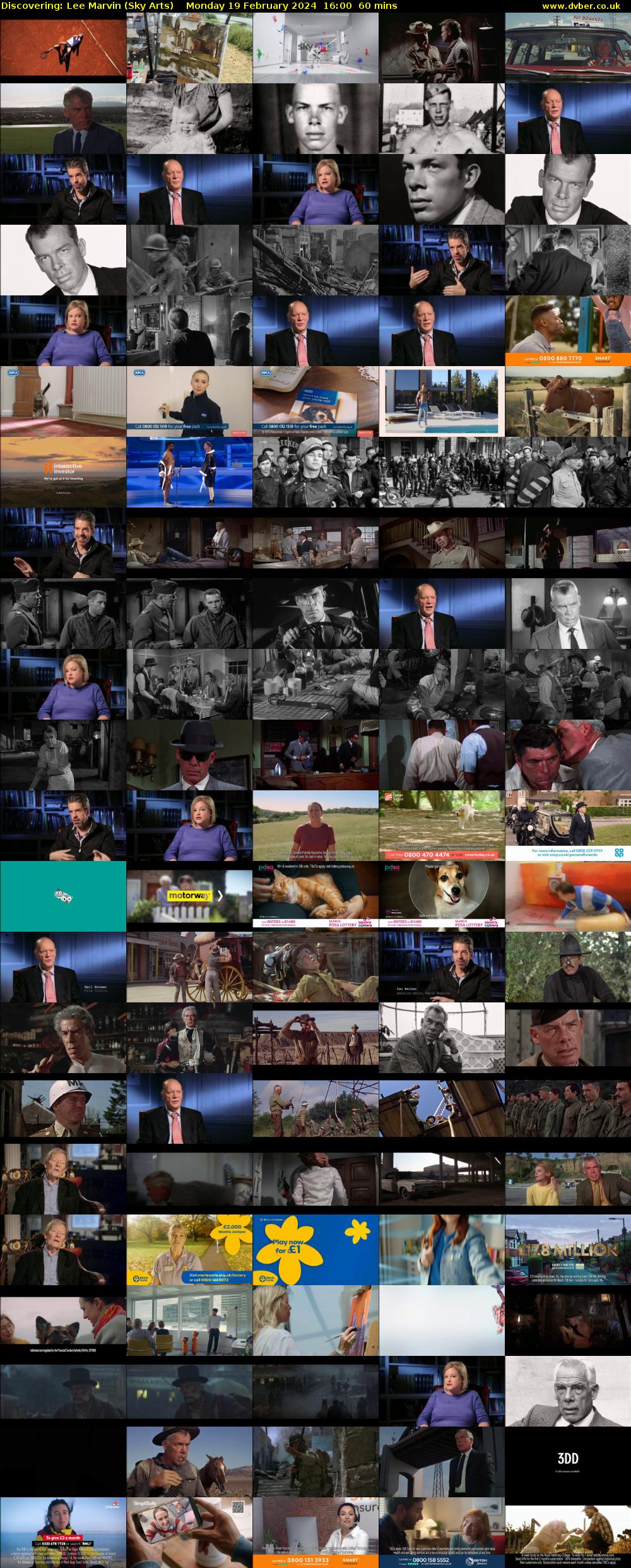 Discovering: Lee Marvin (Sky Arts) Monday 19 February 2024 16:00 - 17:00