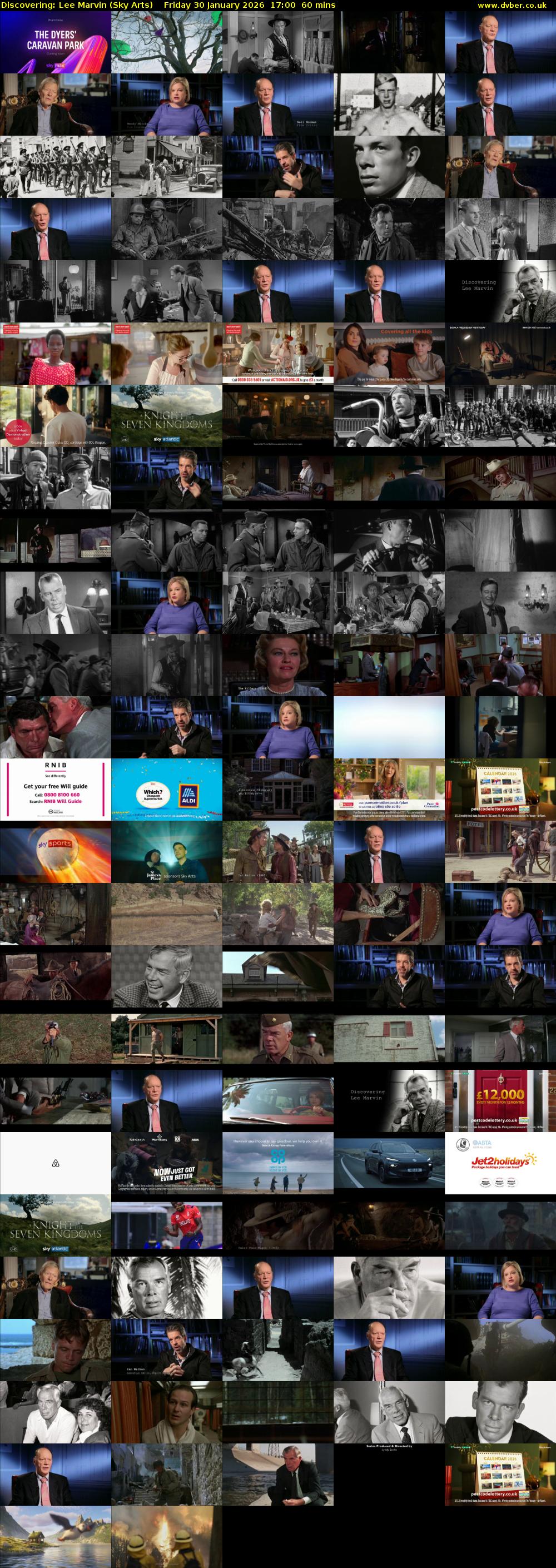 Discovering: Lee Marvin (Sky Arts) Friday 30 January 2026 17:00 - 18:00