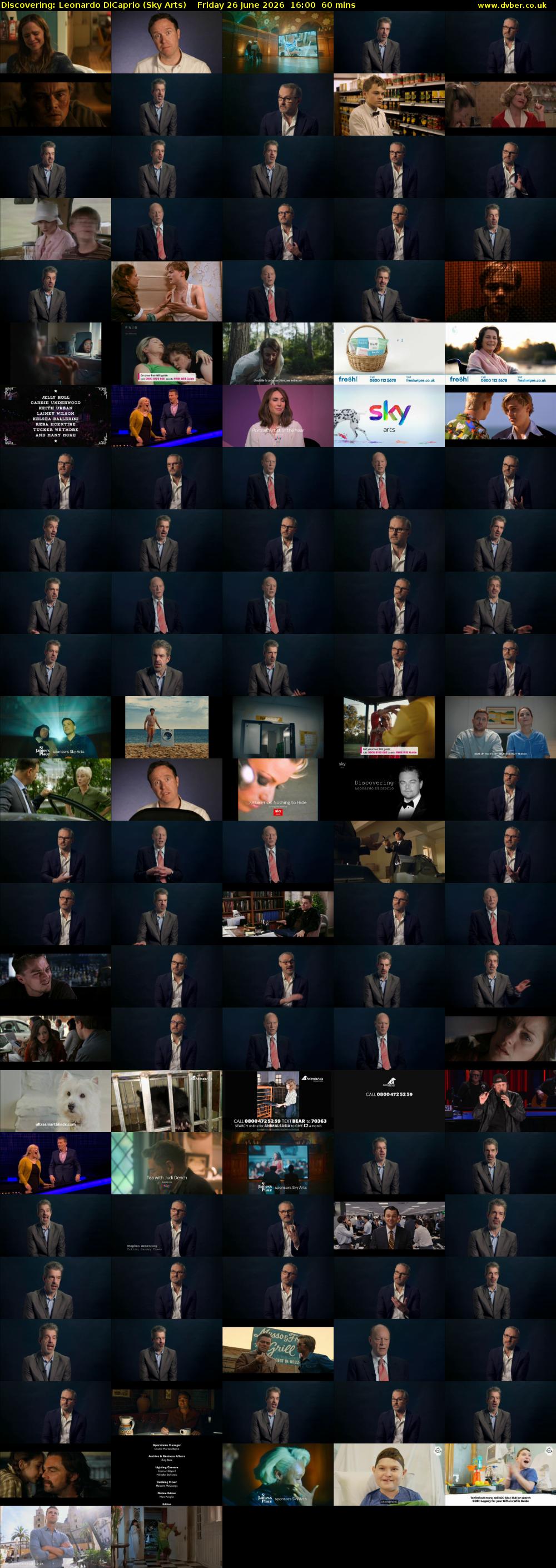 Discovering: Leonardo DiCaprio (Sky Arts) Friday 26 June 2026 16:00 - 17:00