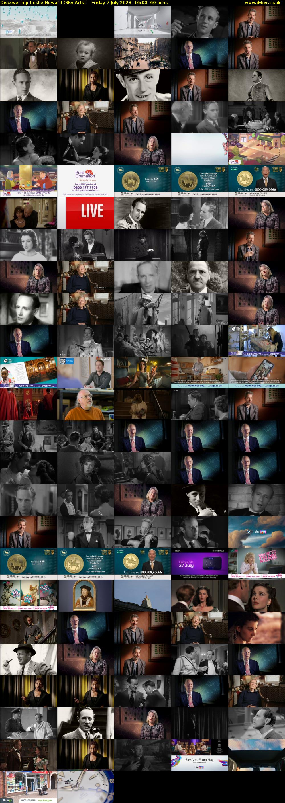 Discovering: Leslie Howard (Sky Arts) Friday 7 July 2023 16:00 - 17:00
