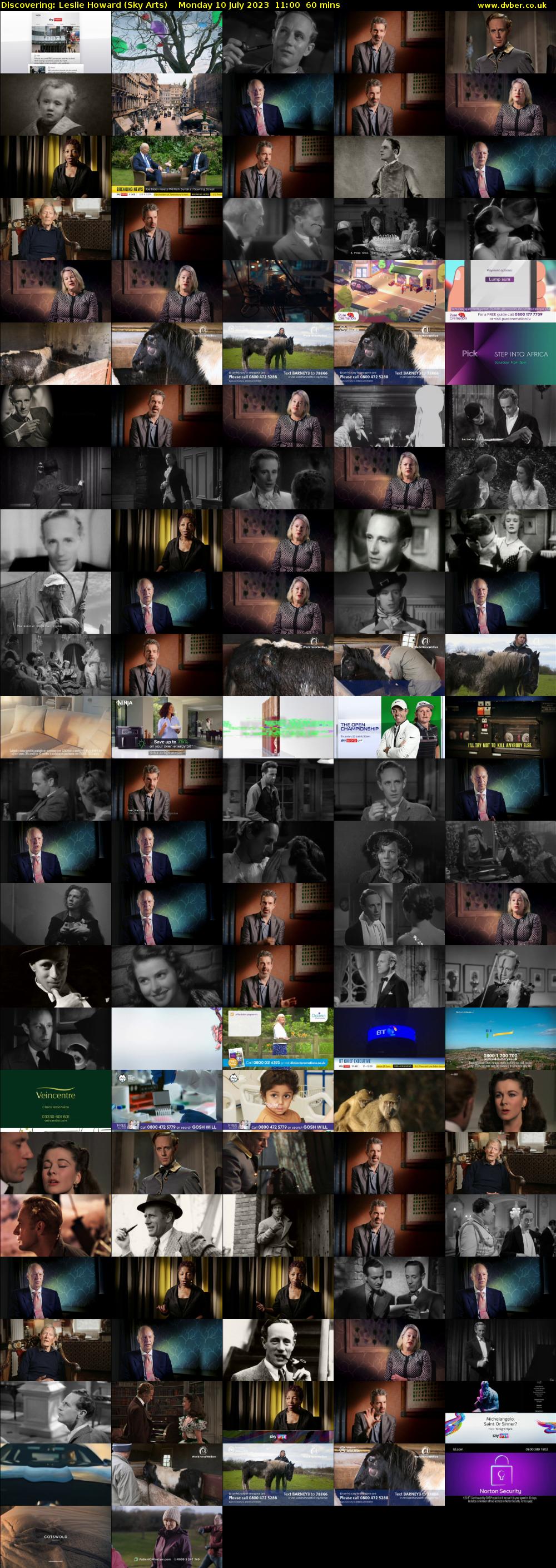Discovering: Leslie Howard (Sky Arts) Monday 10 July 2023 11:00 - 12:00