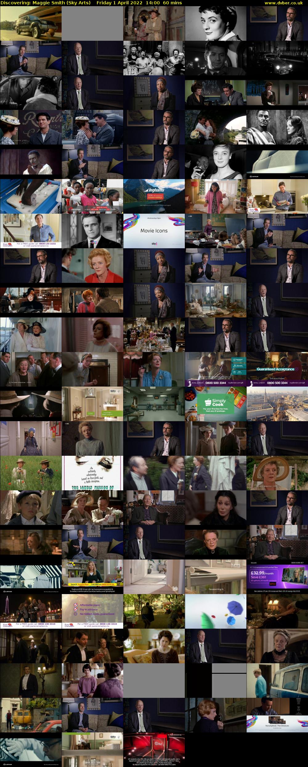 Discovering: Maggie Smith (Sky Arts) Friday 1 April 2022 14:00 - 15:00