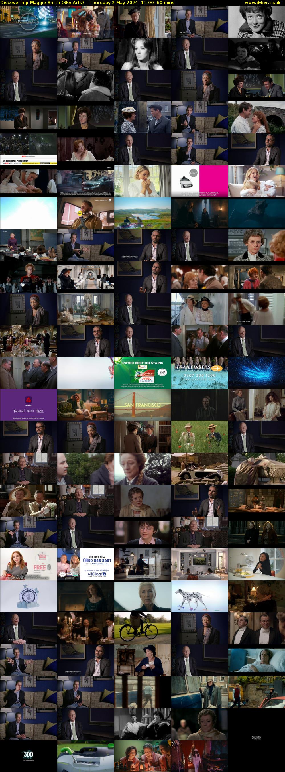 Discovering: Maggie Smith (Sky Arts) Thursday 2 May 2024 11:00 - 12:00
