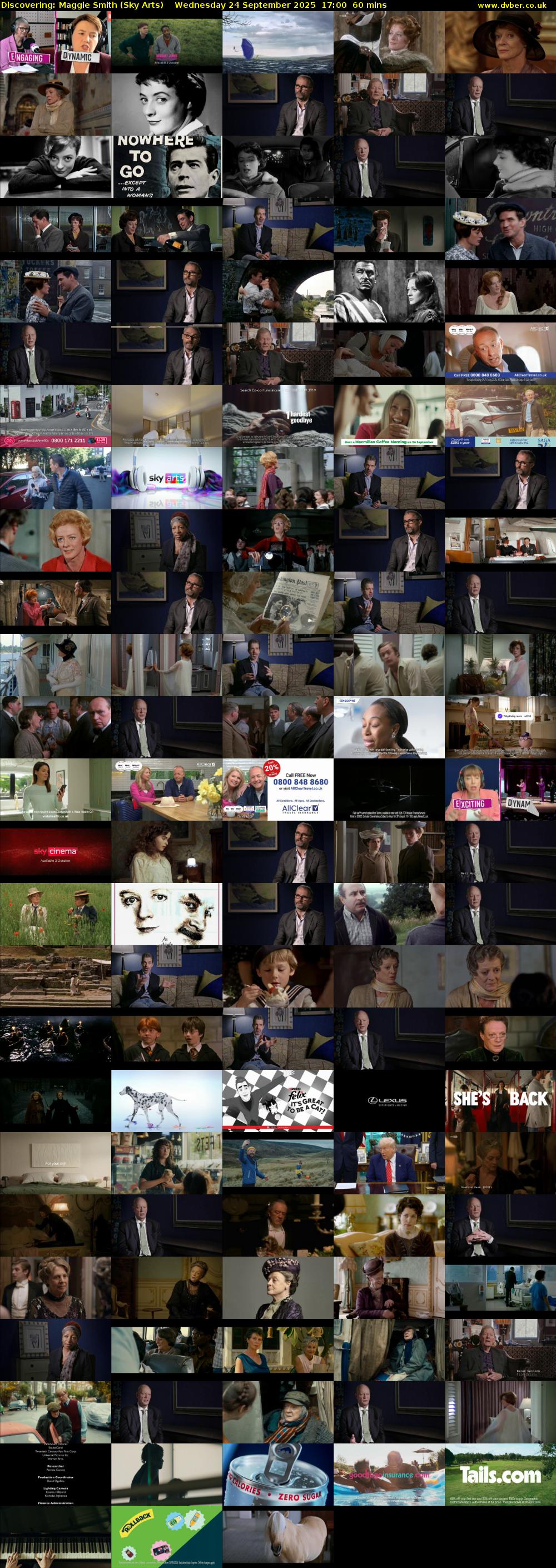 Discovering: Maggie Smith (Sky Arts) Wednesday 24 September 2025 17:00 - 18:00