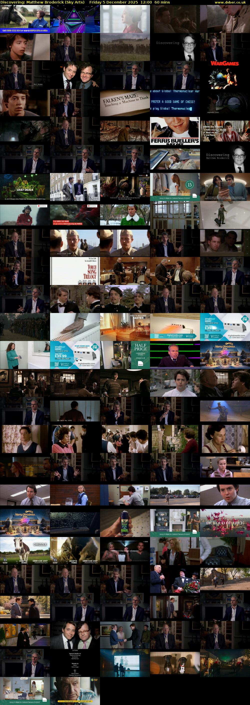 Discovering: Matthew Broderick (Sky Arts) Friday 5 December 2025 12:00 - 13:00