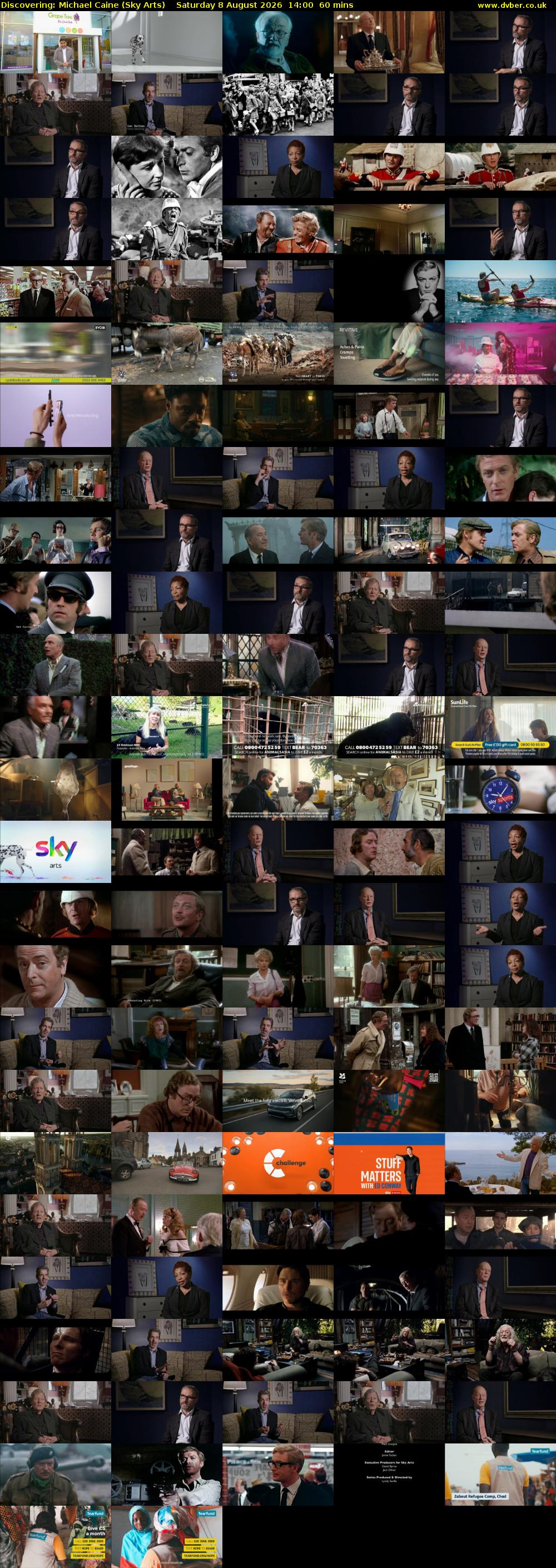 Discovering: Michael Caine (Sky Arts) Saturday 8 August 2026 14:00 - 15:00