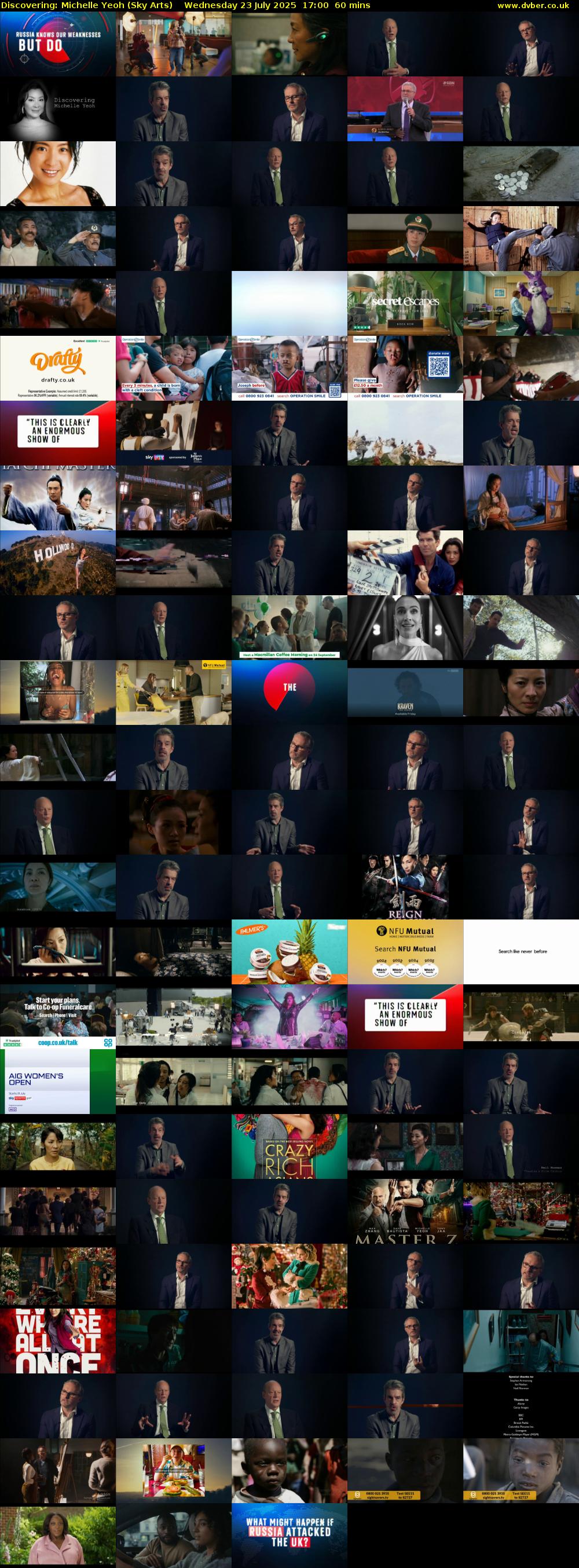 Discovering: Michelle Yeoh (Sky Arts) Wednesday 23 July 2025 17:00 - 18:00