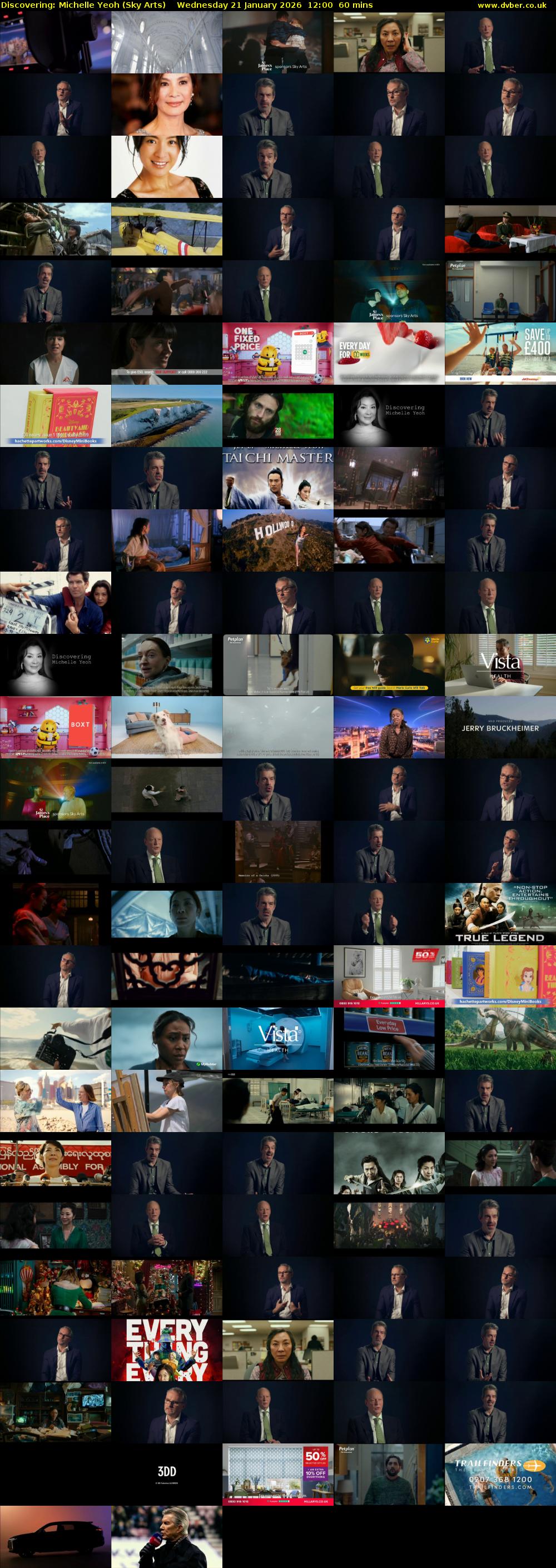 Discovering: Michelle Yeoh (Sky Arts) Wednesday 21 January 2026 12:00 - 13:00