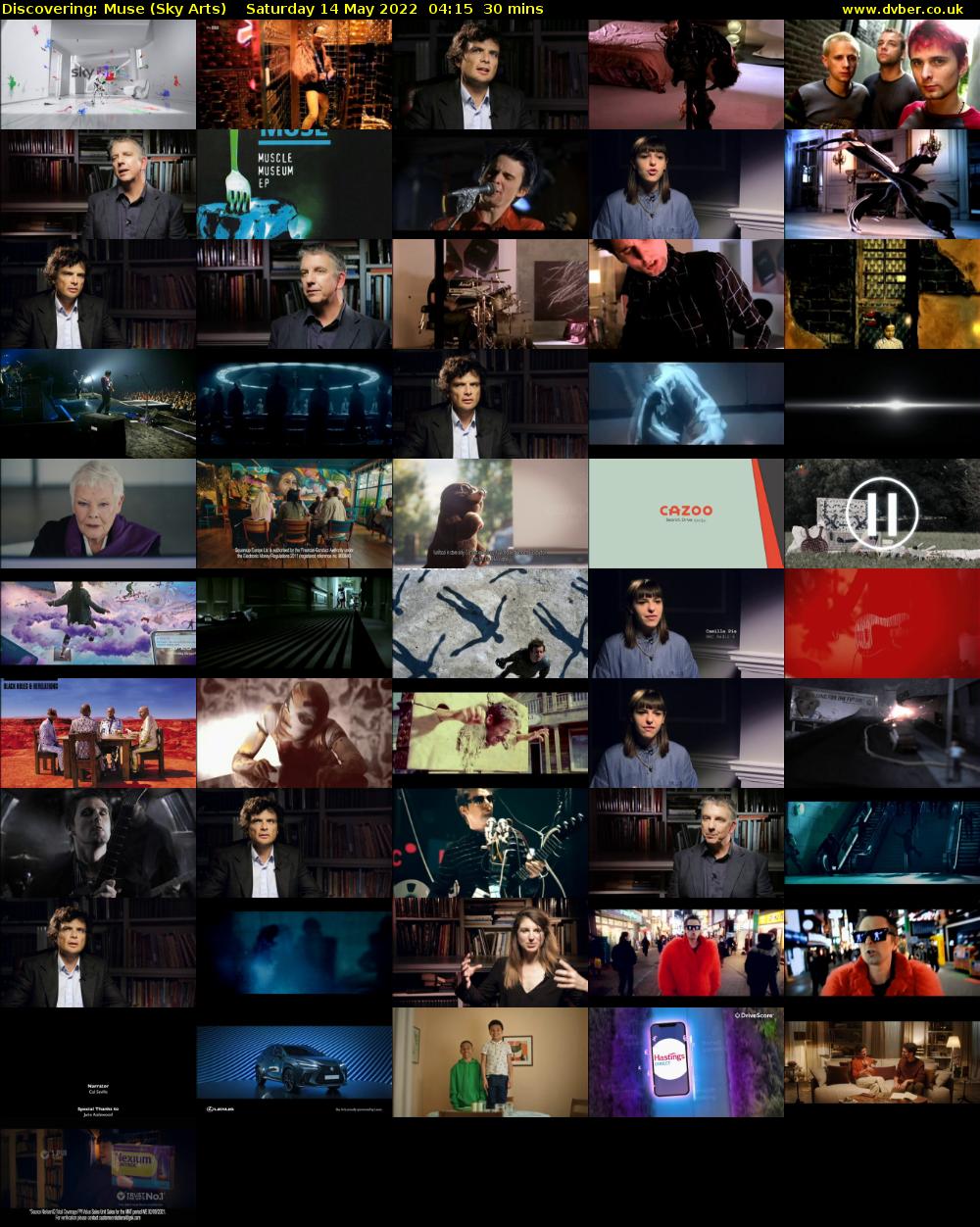 Discovering: Muse (Sky Arts) Saturday 14 May 2022 04:15 - 04:45