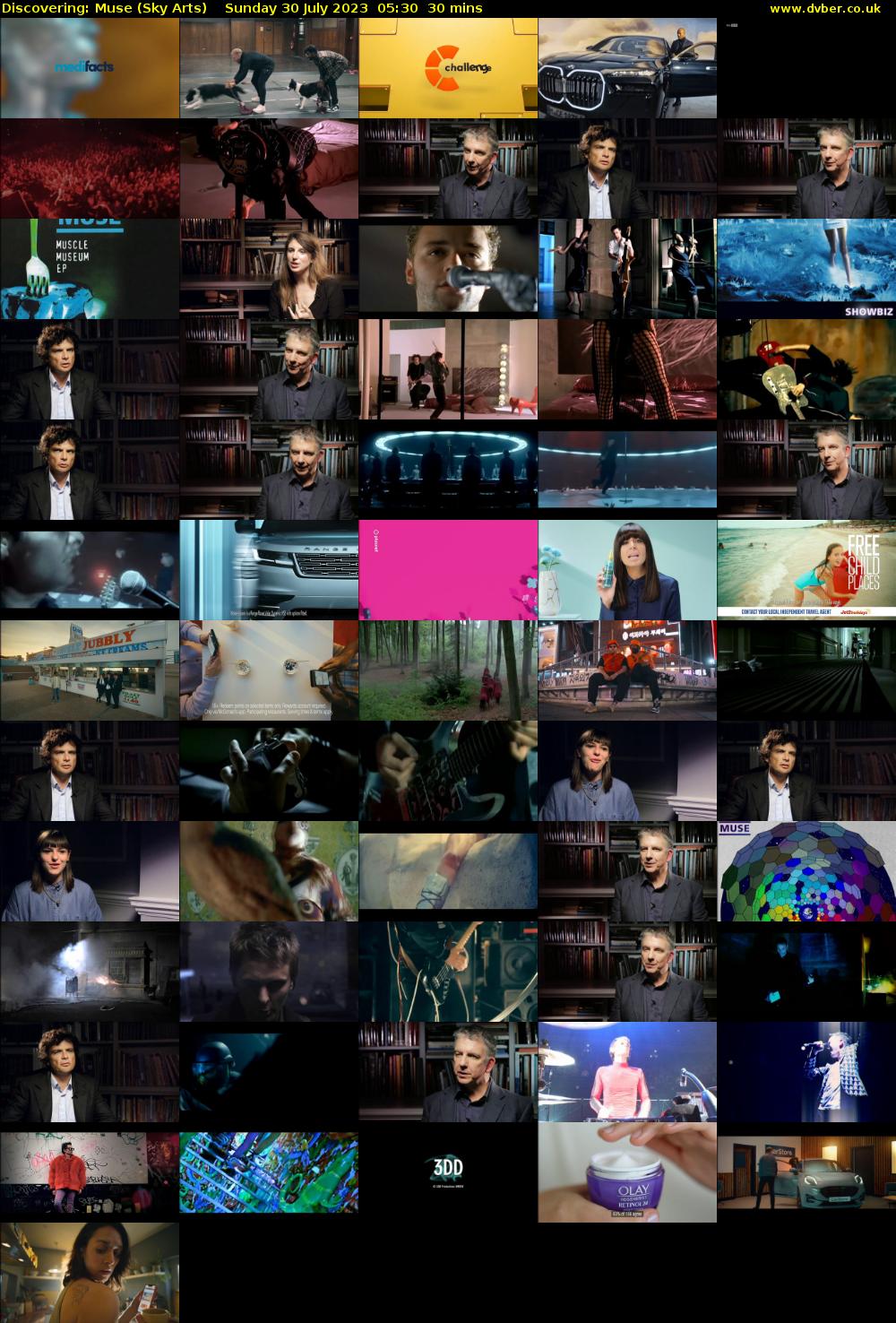 Discovering: Muse (Sky Arts) Sunday 30 July 2023 05:30 - 06:00