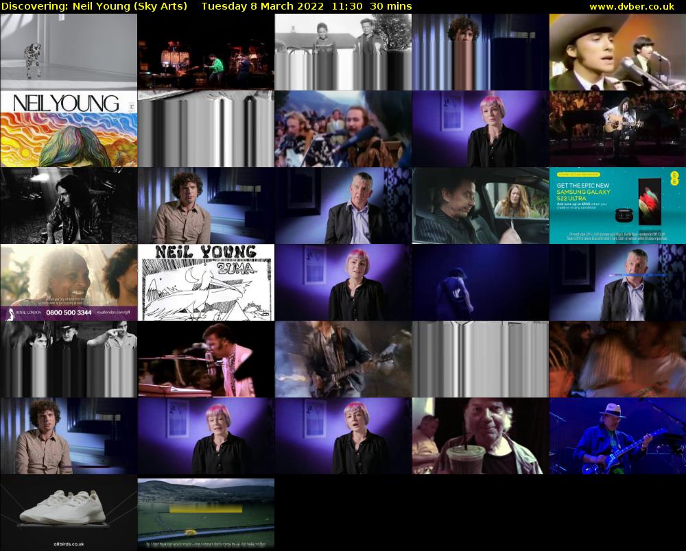 Discovering: Neil Young (Sky Arts) Tuesday 8 March 2022 11:30 - 12:00