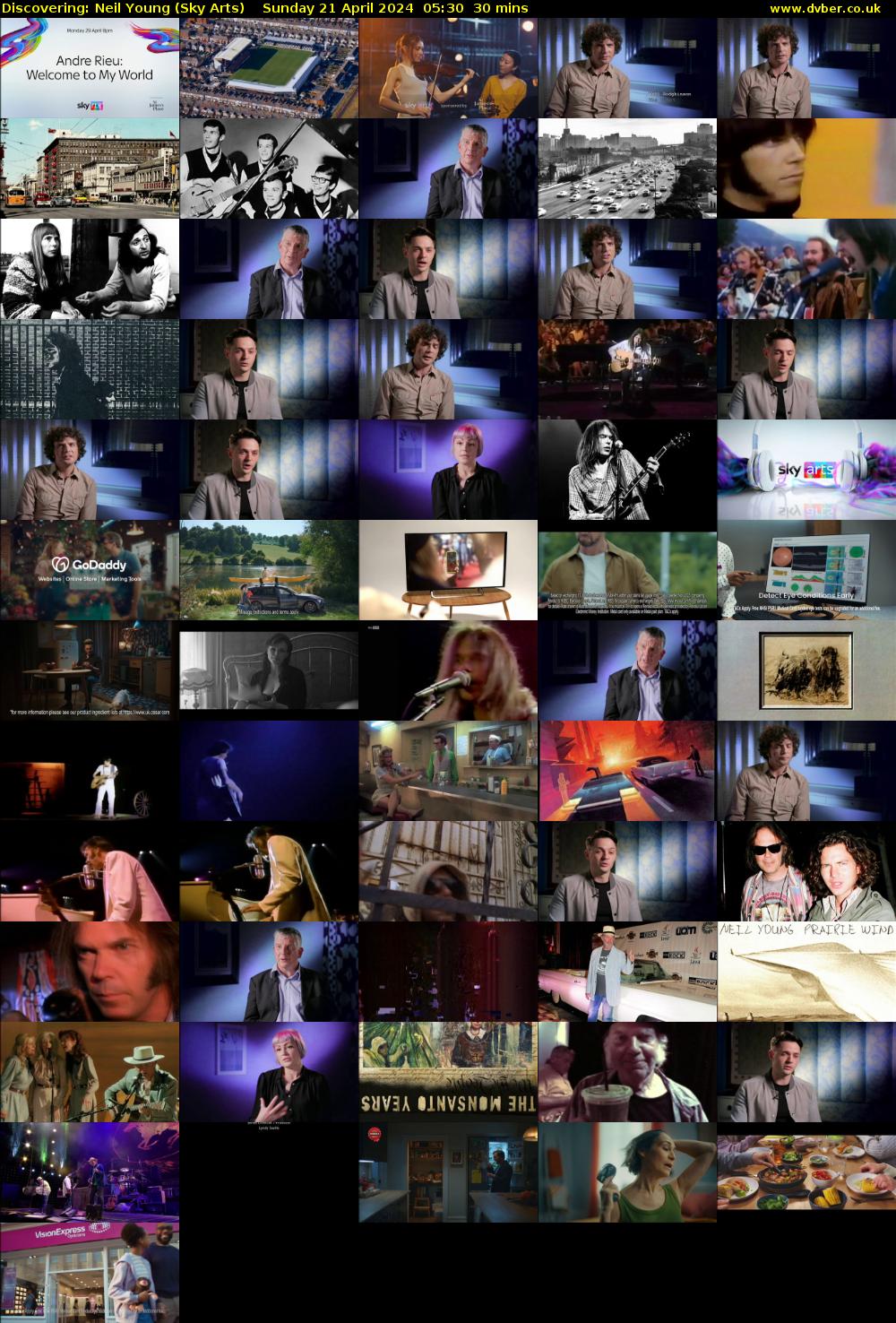 Discovering: Neil Young (Sky Arts) Sunday 21 April 2024 05:30 - 06:00