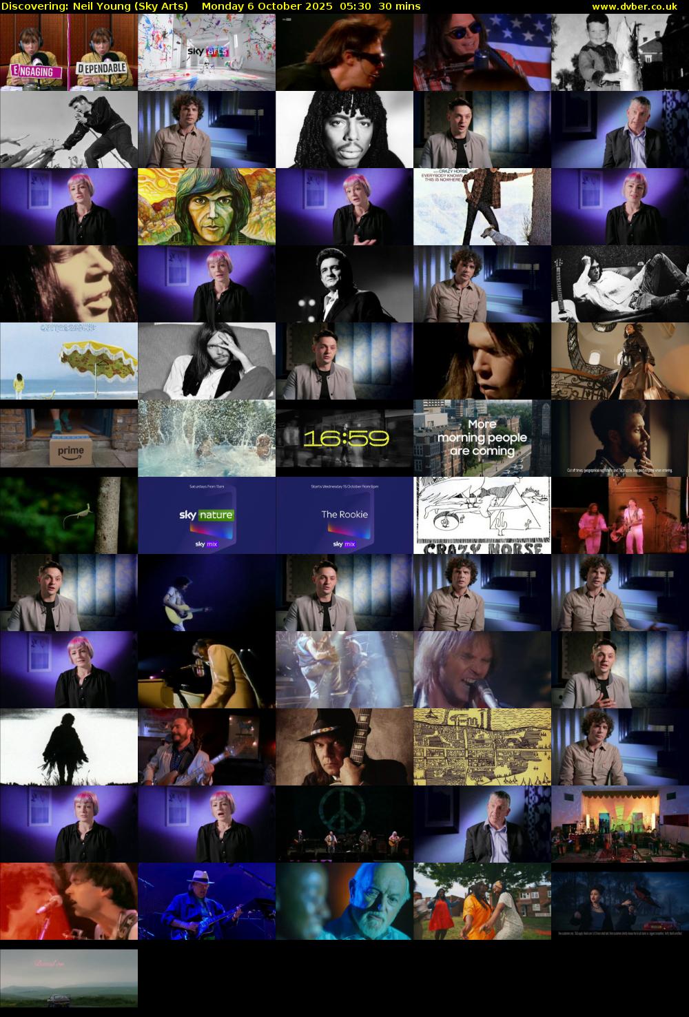 Discovering: Neil Young (Sky Arts) Monday 6 October 2025 05:30 - 06:00