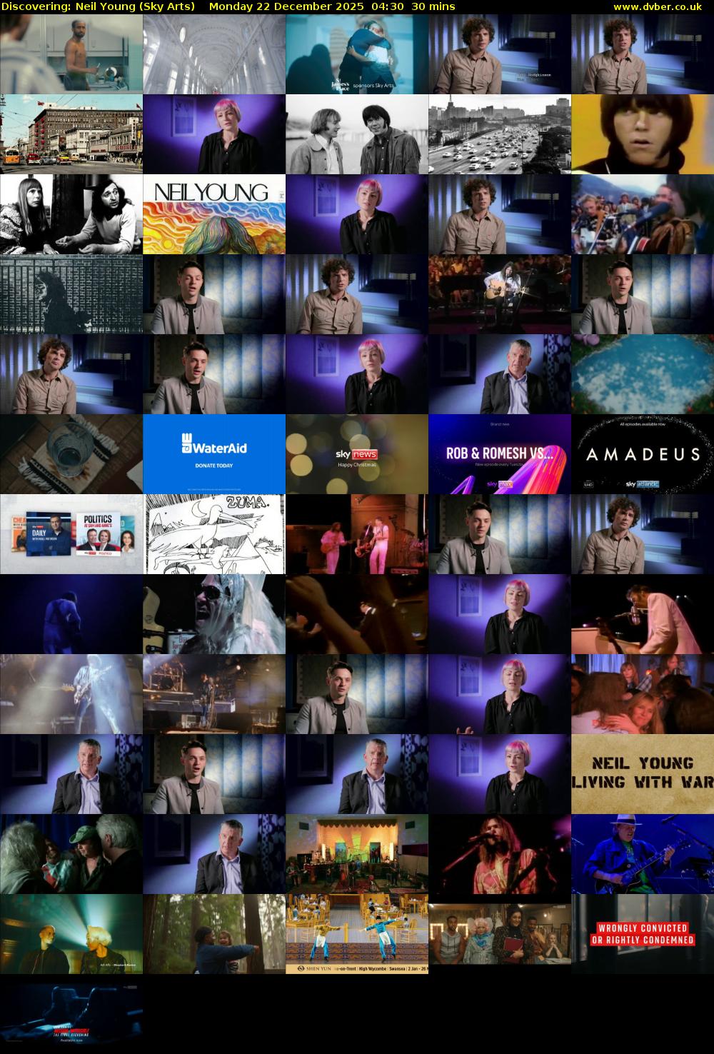 Discovering: Neil Young (Sky Arts) Monday 22 December 2025 04:30 - 05:00