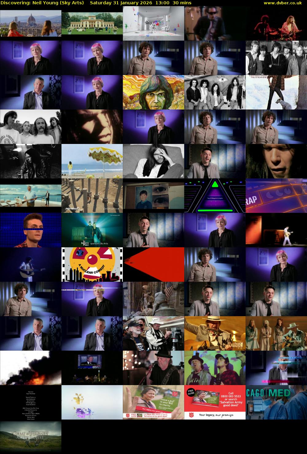 Discovering: Neil Young (Sky Arts) Saturday 31 January 2026 13:00 - 13:30