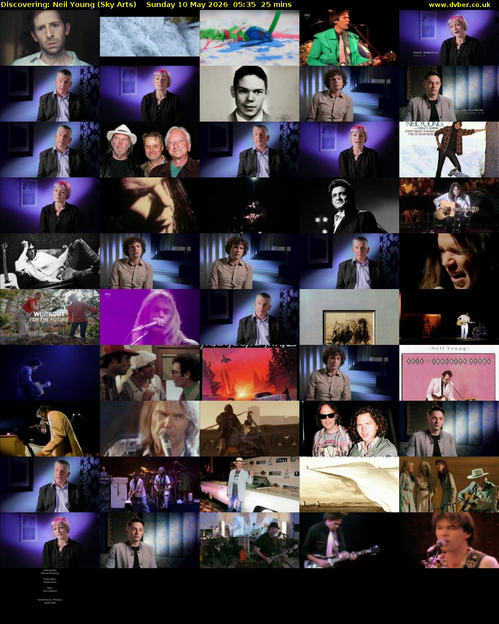 Discovering: Neil Young (Sky Arts) Sunday 10 May 2026 05:35 - 06:00