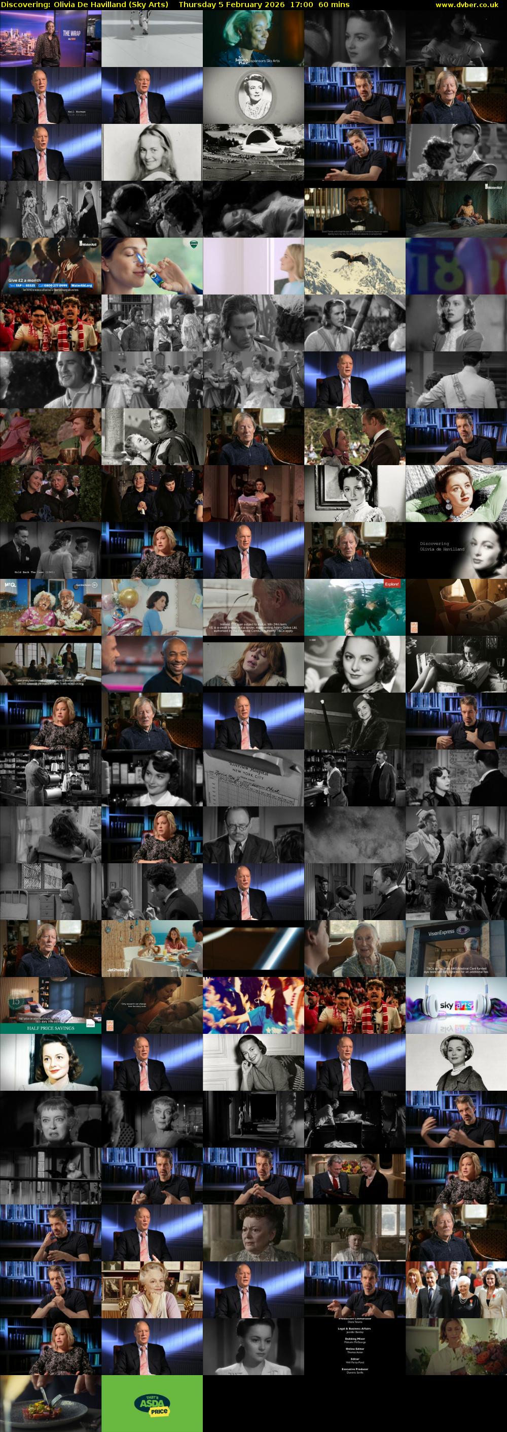 Discovering: Olivia De Havilland (Sky Arts) Thursday 5 February 2026 17:00 - 18:00