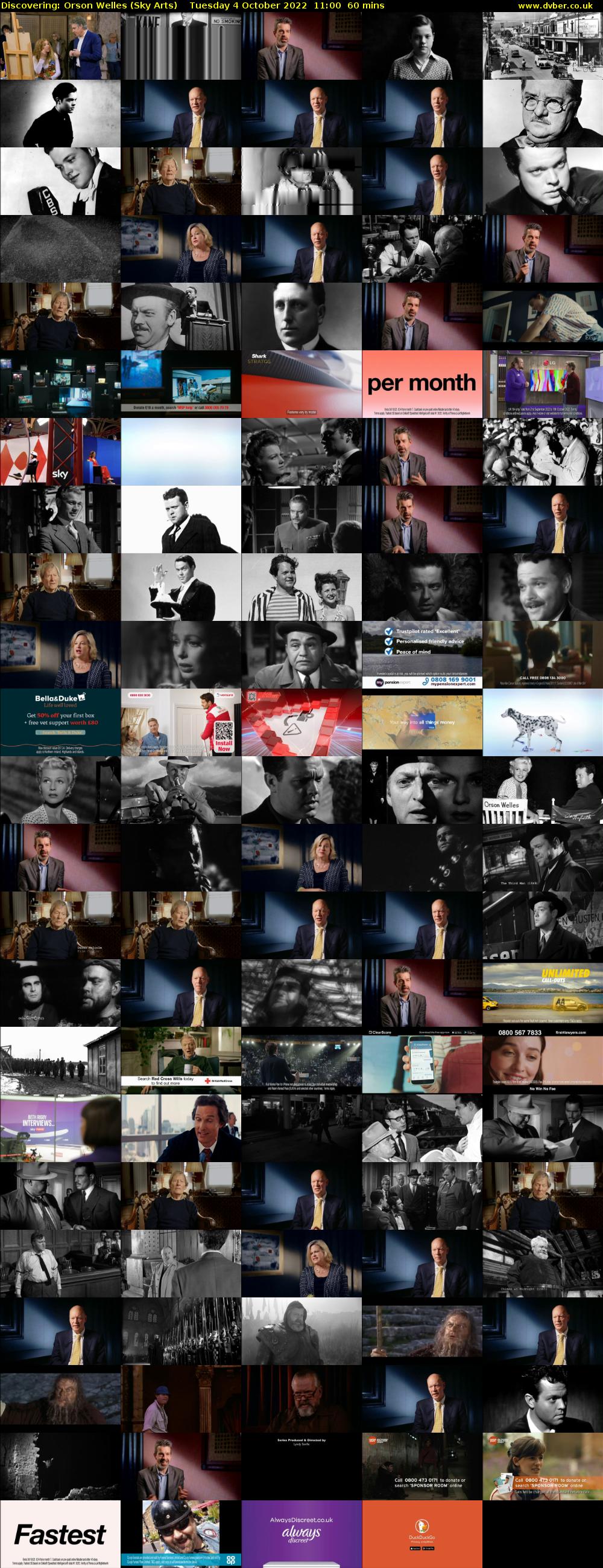Discovering: Orson Welles (Sky Arts) Tuesday 4 October 2022 11:00 - 12:00