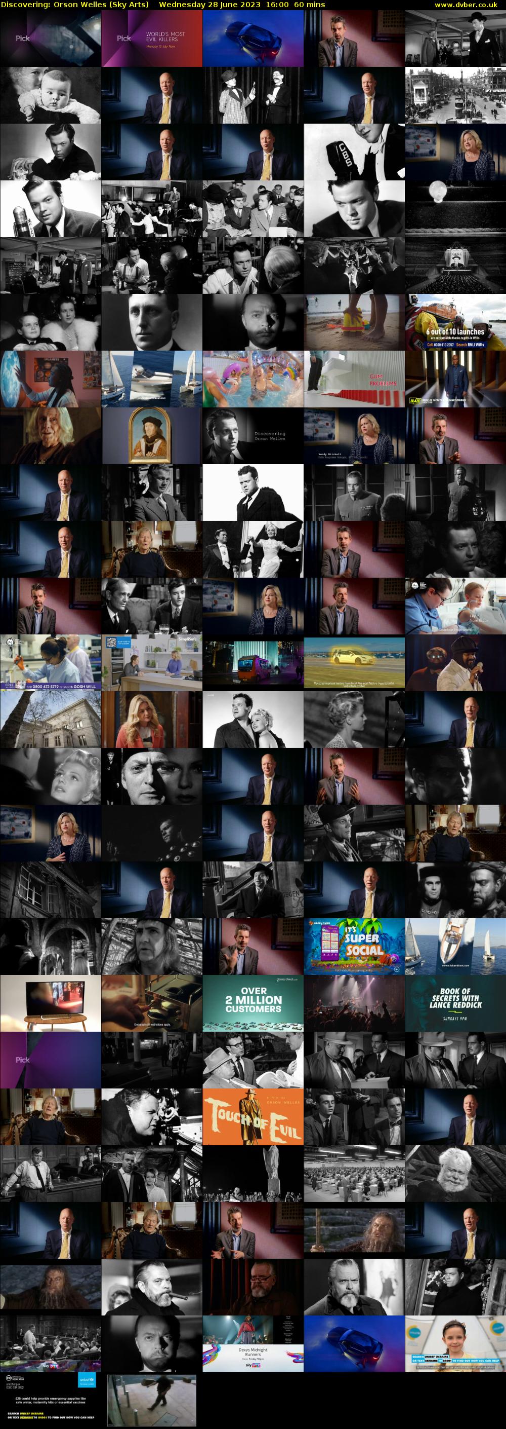 Discovering: Orson Welles (Sky Arts) Wednesday 28 June 2023 16:00 - 17:00