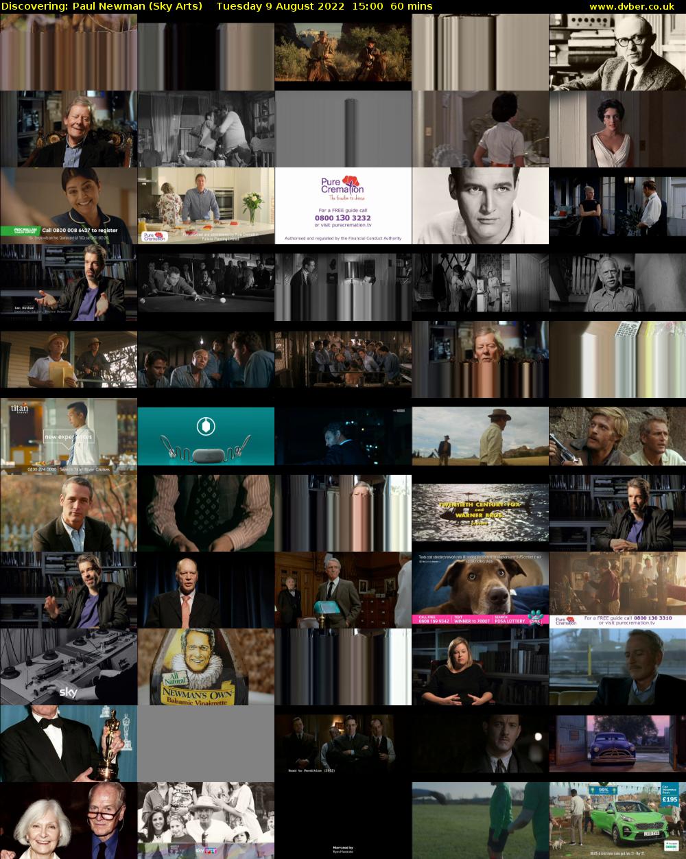Discovering: Paul Newman (Sky Arts) Tuesday 9 August 2022 15:00 - 16:00