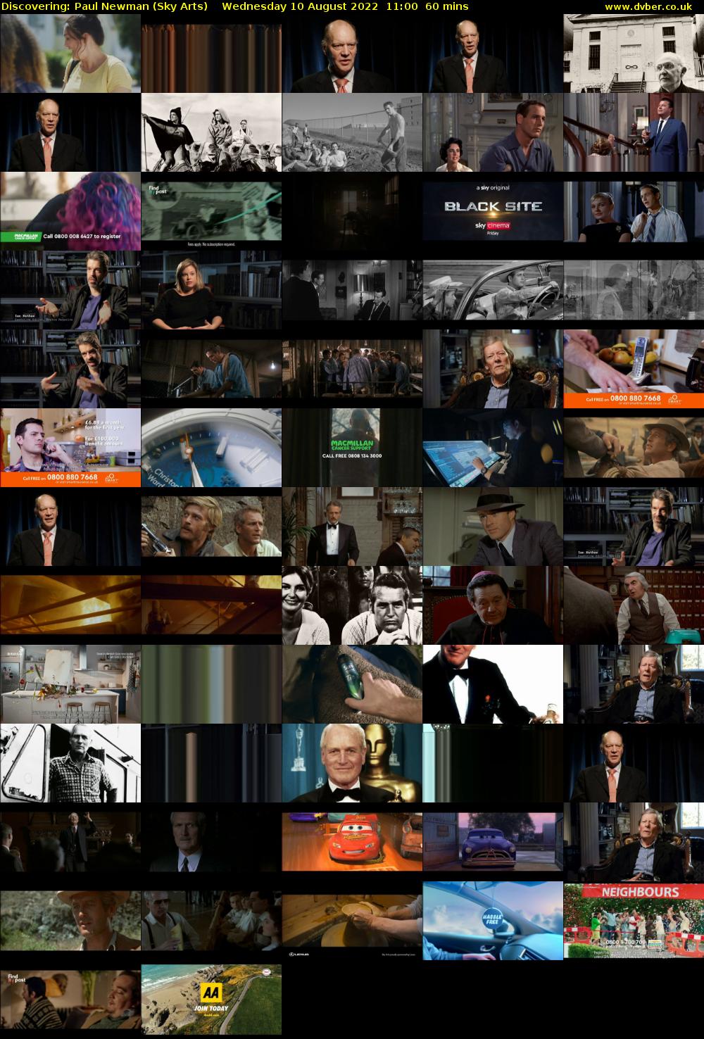 Discovering: Paul Newman (Sky Arts) Wednesday 10 August 2022 11:00 - 12:00