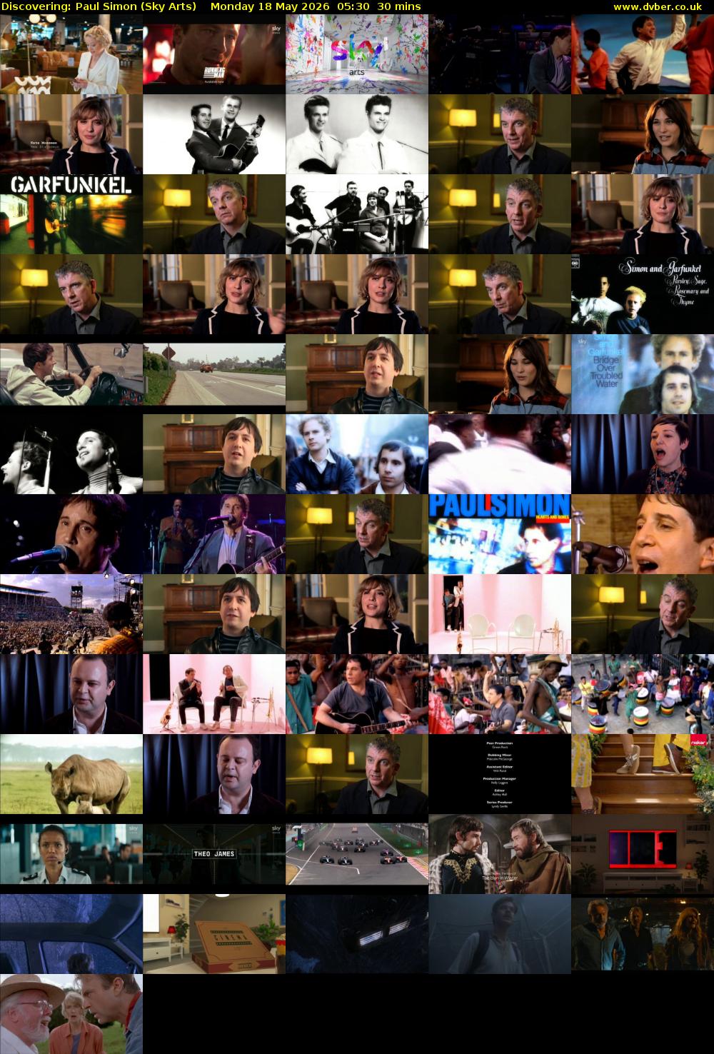 Discovering: Paul Simon (Sky Arts) Monday 18 May 2026 05:30 - 06:00
