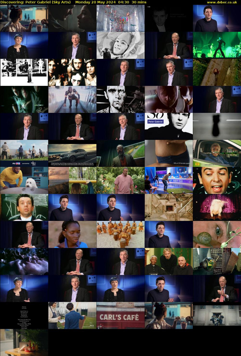 Discovering: Peter Gabriel (Sky Arts) Monday 20 May 2024 04:30 - 05:00