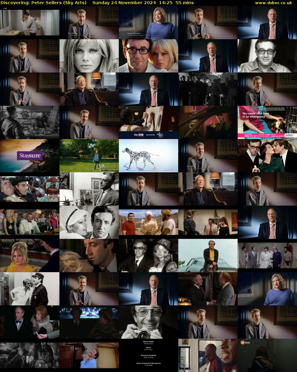 Discovering: Peter Sellers (Sky Arts) Sunday 24 November 2024 14:25 - 15:20