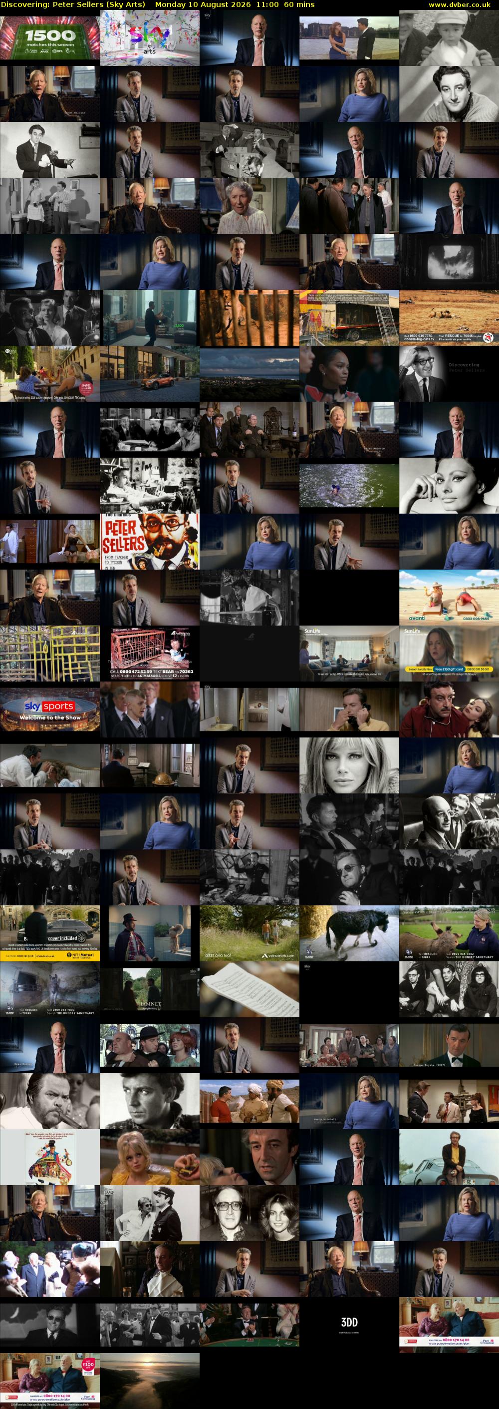 Discovering: Peter Sellers (Sky Arts) Monday 10 August 2026 11:00 - 12:00