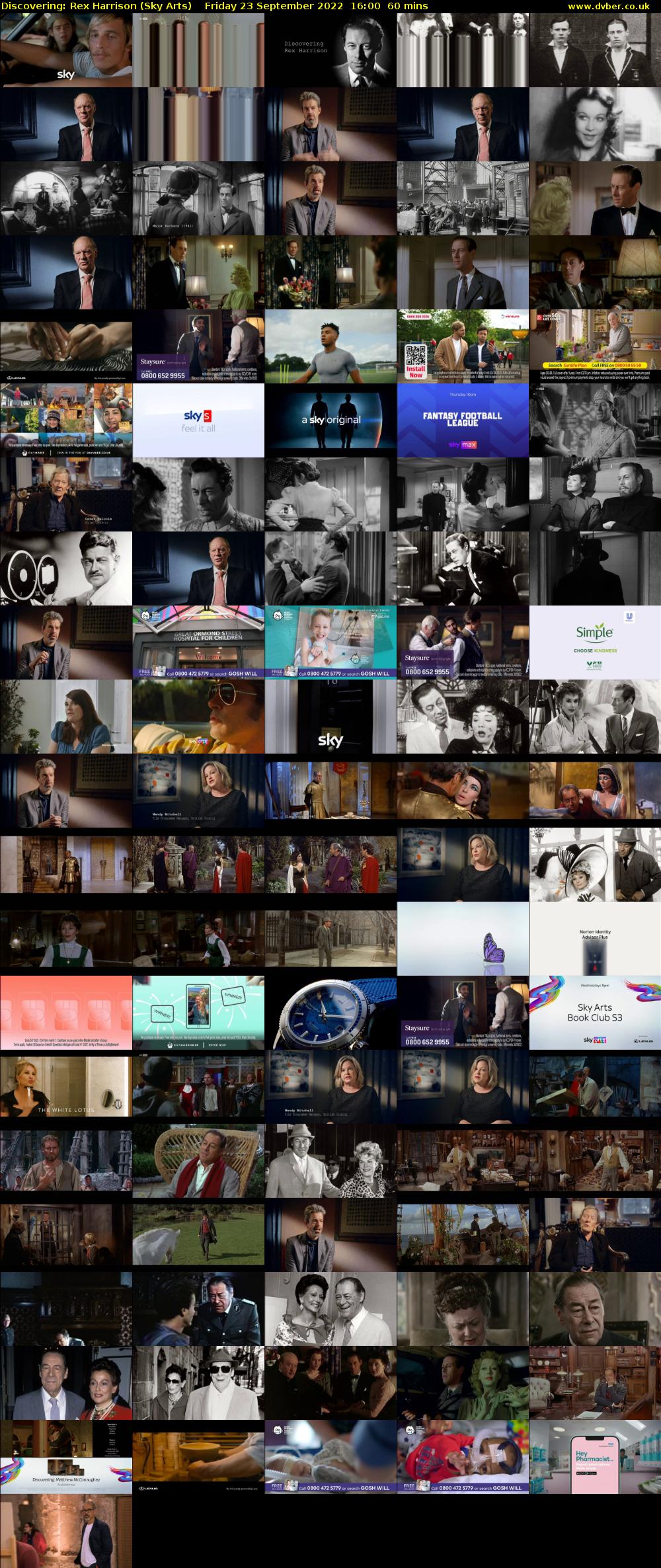 Discovering: Rex Harrison (Sky Arts) Friday 23 September 2022 16:00 - 17:00