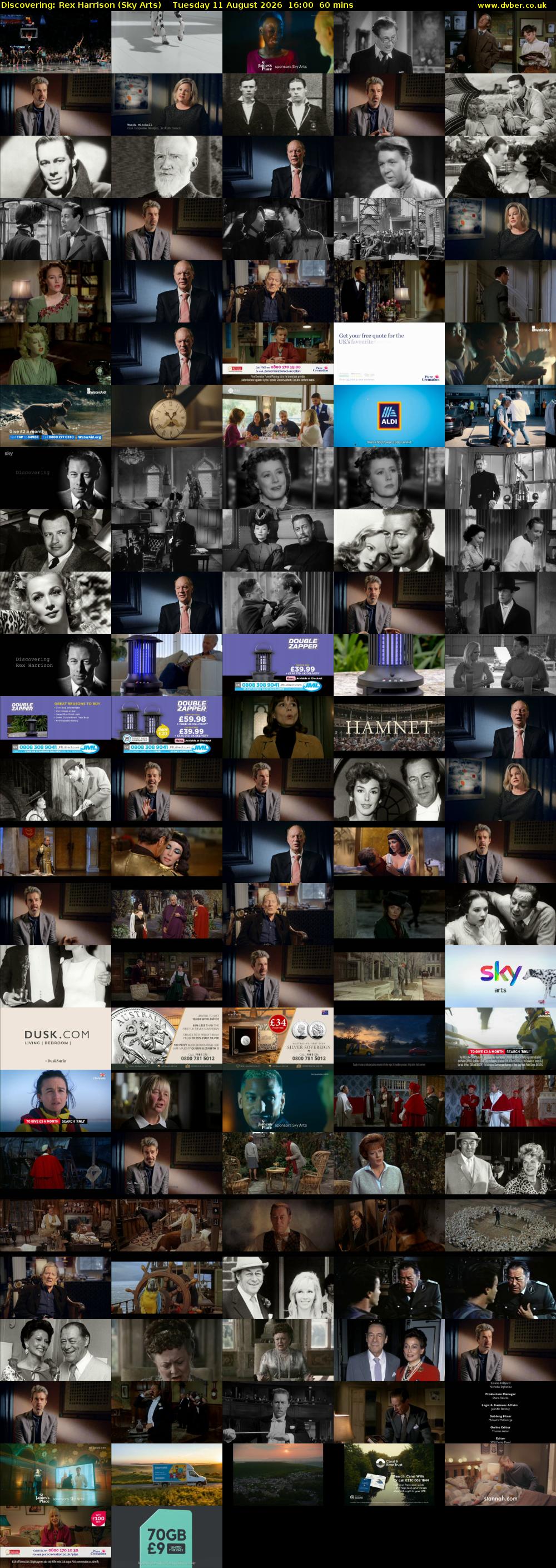 Discovering: Rex Harrison (Sky Arts) Tuesday 11 August 2026 16:00 - 17:00