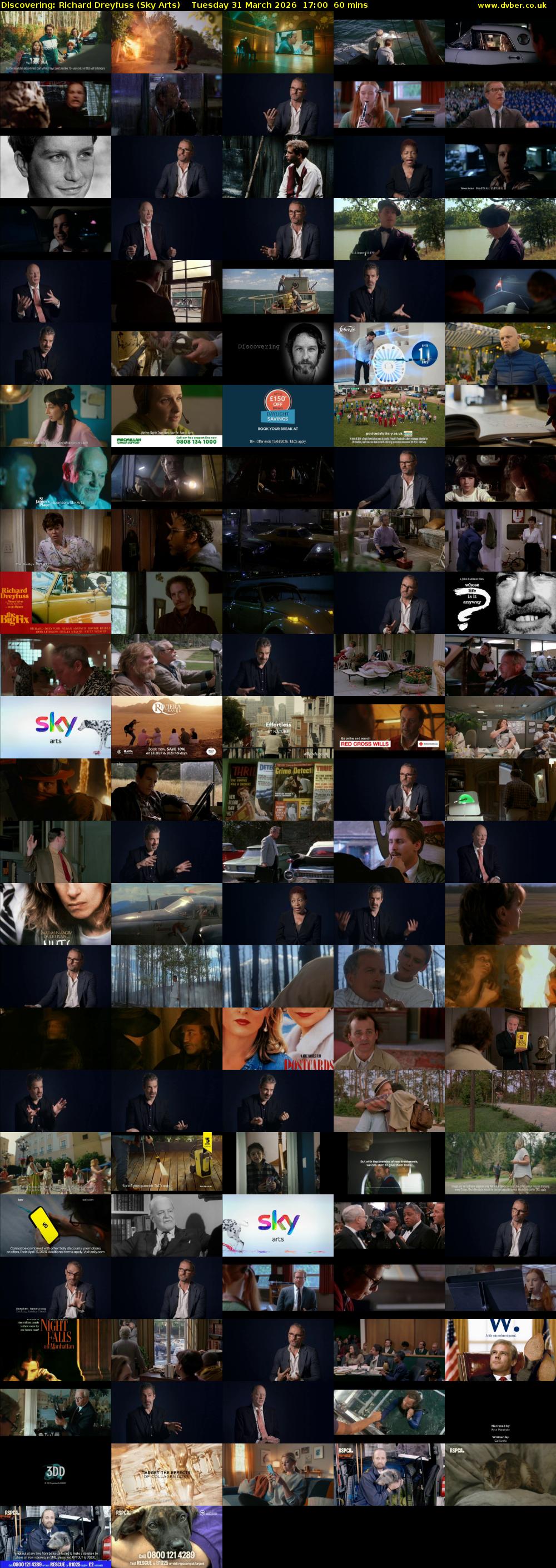 Discovering: Richard Dreyfuss (Sky Arts) Tuesday 31 March 2026 17:00 - 18:00