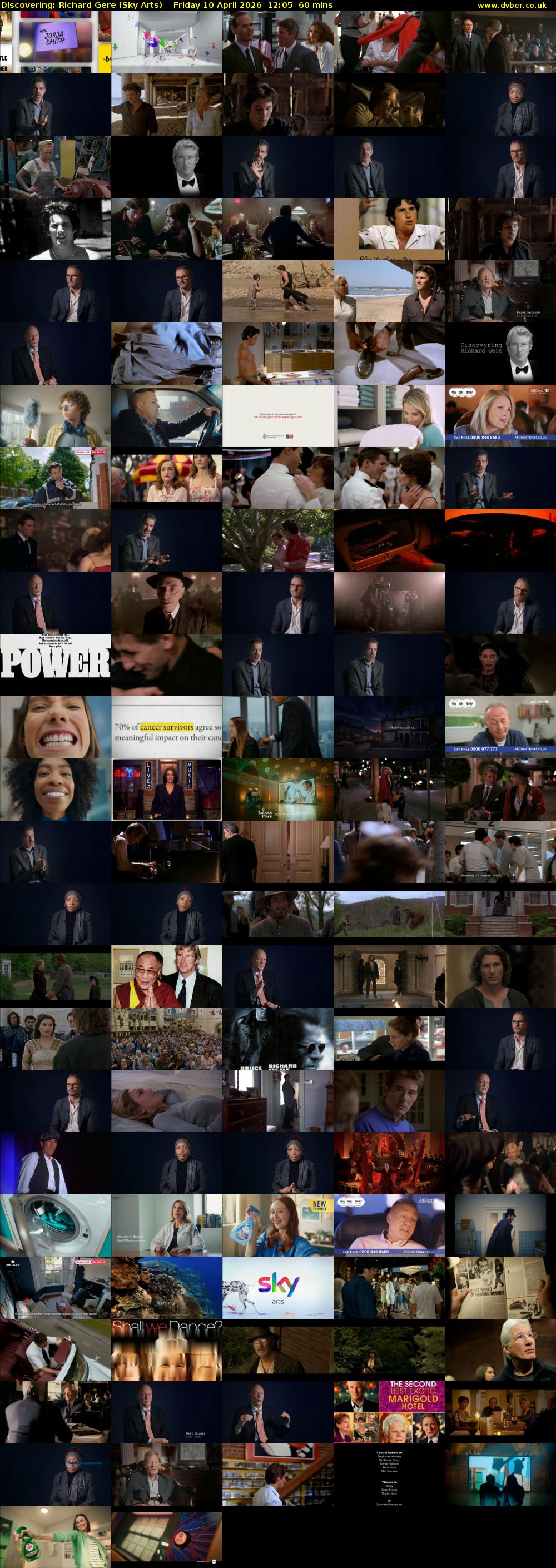 Discovering: Richard Gere (Sky Arts) Friday 10 April 2026 12:05 - 13:05