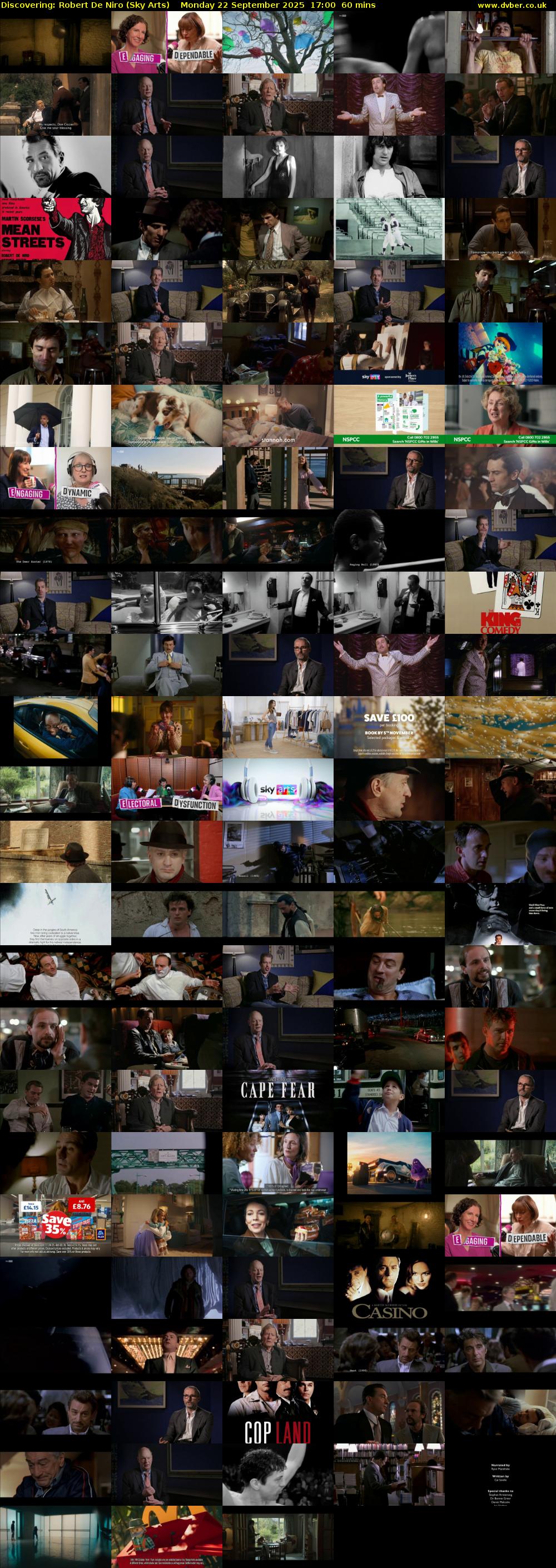 Discovering: Robert De Niro (Sky Arts) Monday 22 September 2025 17:00 - 18:00