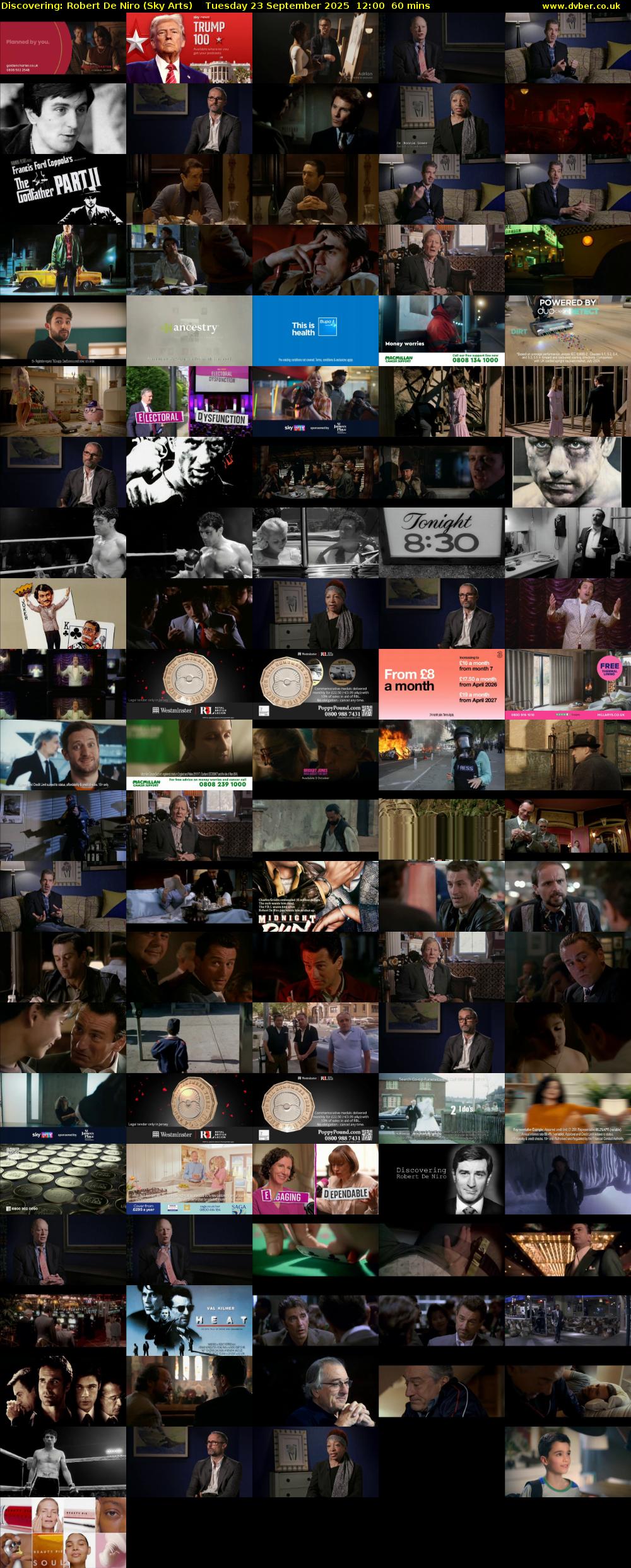 Discovering: Robert De Niro (Sky Arts) Tuesday 23 September 2025 12:00 - 13:00