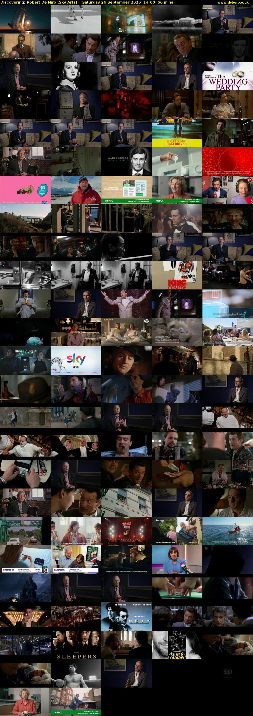Discovering: Robert De Niro (Sky Arts) Saturday 26 September 2026 14:00 - 15:00