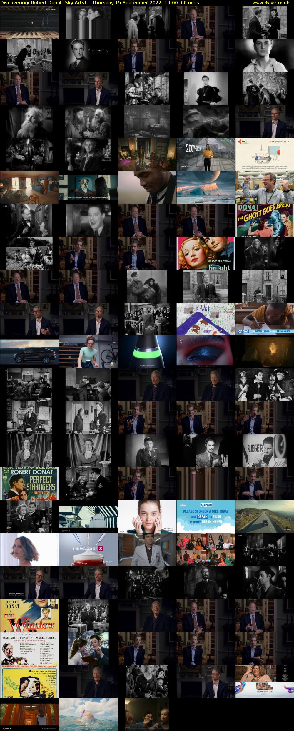 Discovering: Robert Donat (Sky Arts) Thursday 15 September 2022 19:00 - 20:00