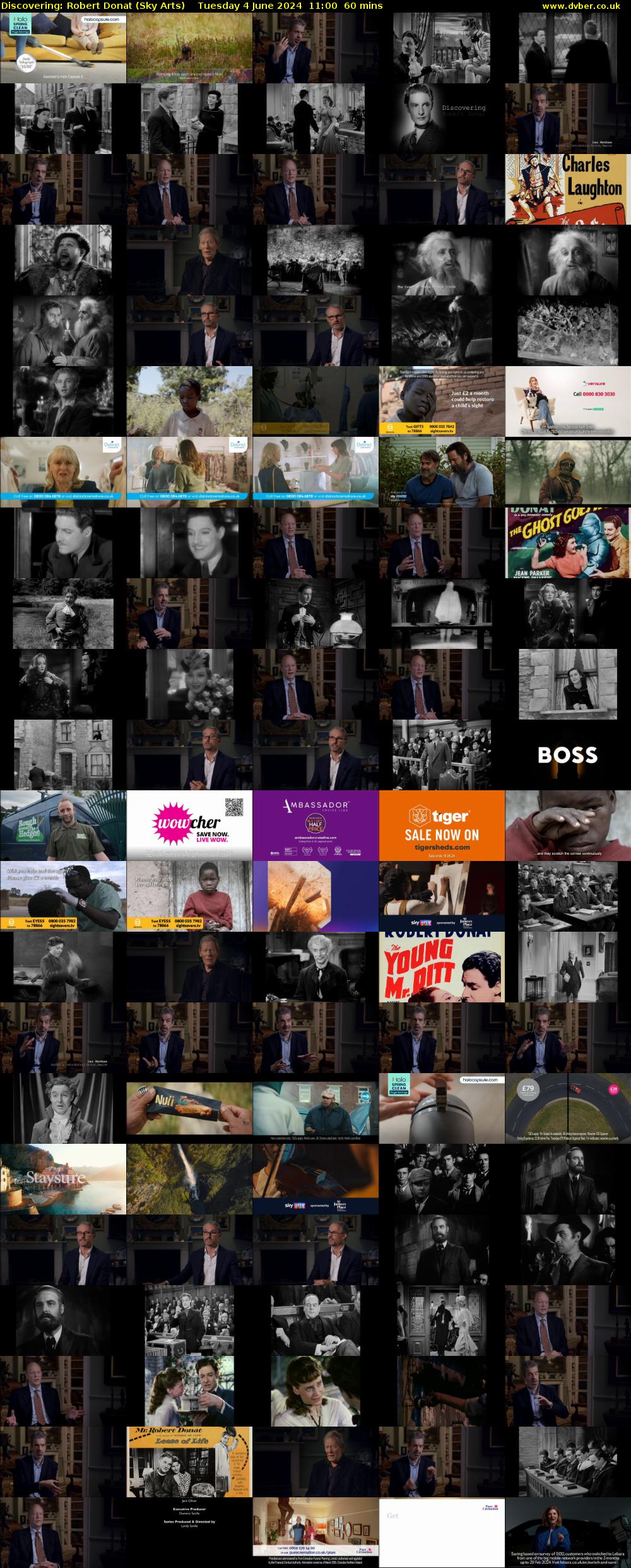 Discovering: Robert Donat (Sky Arts) Tuesday 4 June 2024 11:00 - 12:00