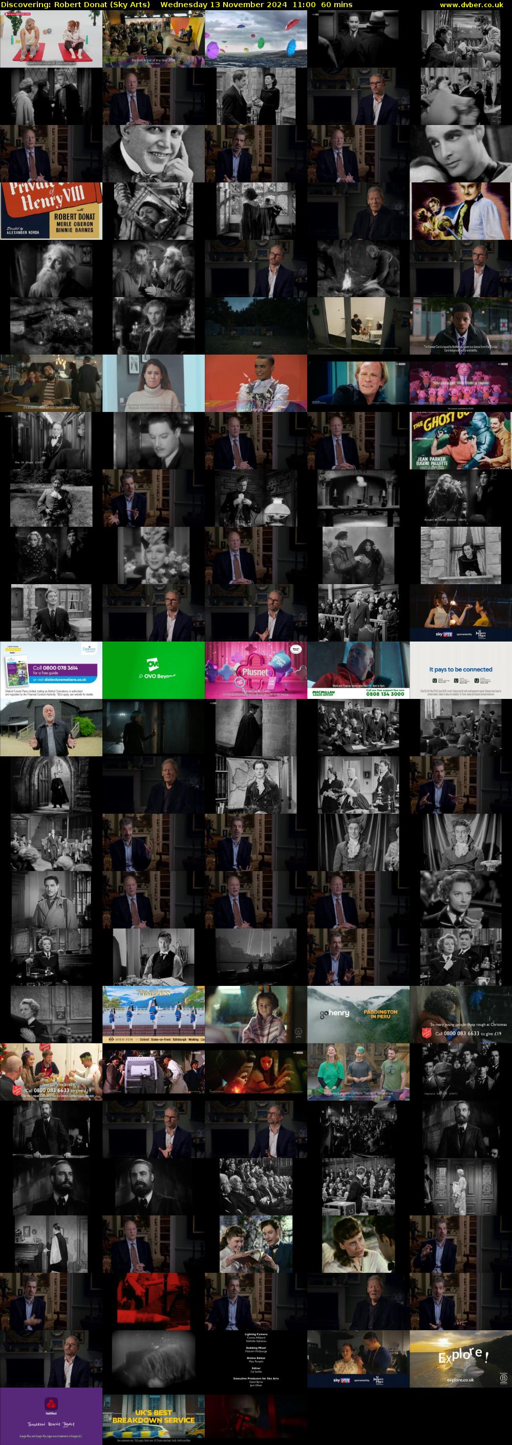 Discovering: Robert Donat (Sky Arts) Wednesday 13 November 2024 11:00 - 12:00
