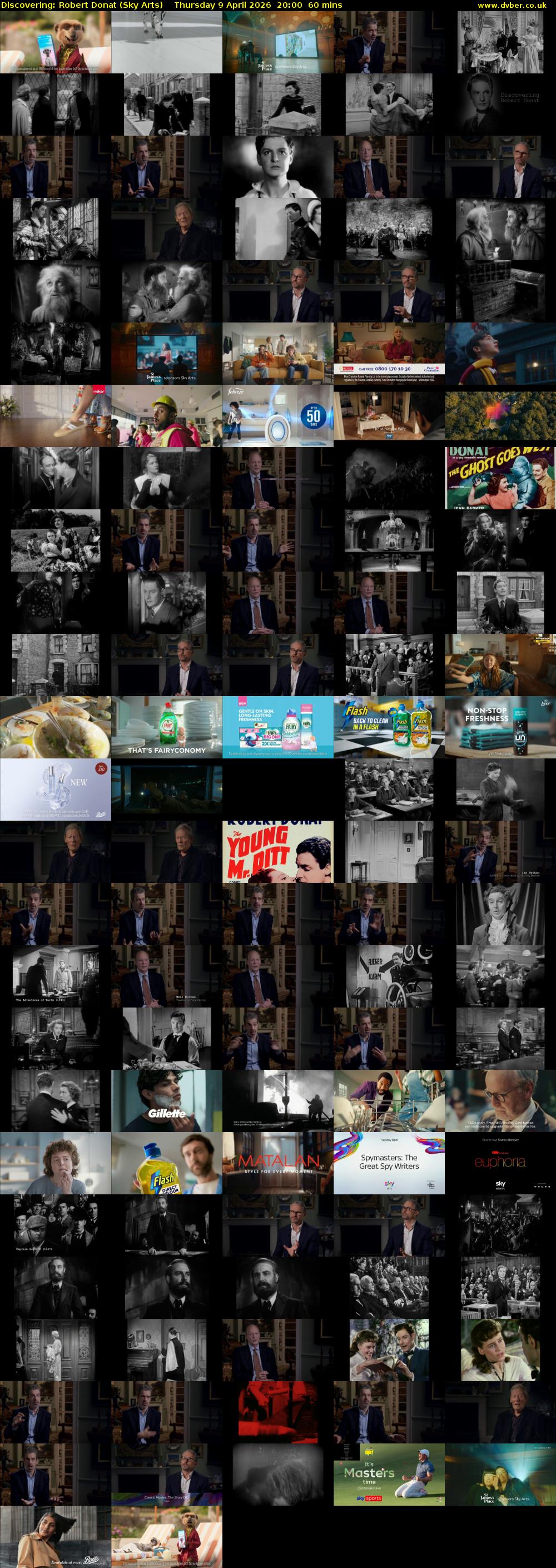 Discovering: Robert Donat (Sky Arts) Thursday 9 April 2026 20:00 - 21:00