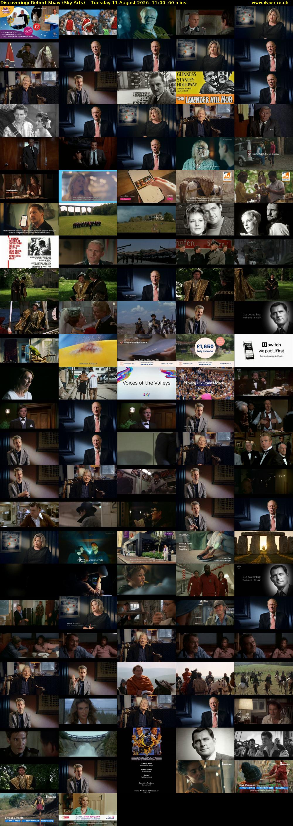 Discovering: Robert Shaw (Sky Arts) Tuesday 11 August 2026 11:00 - 12:00