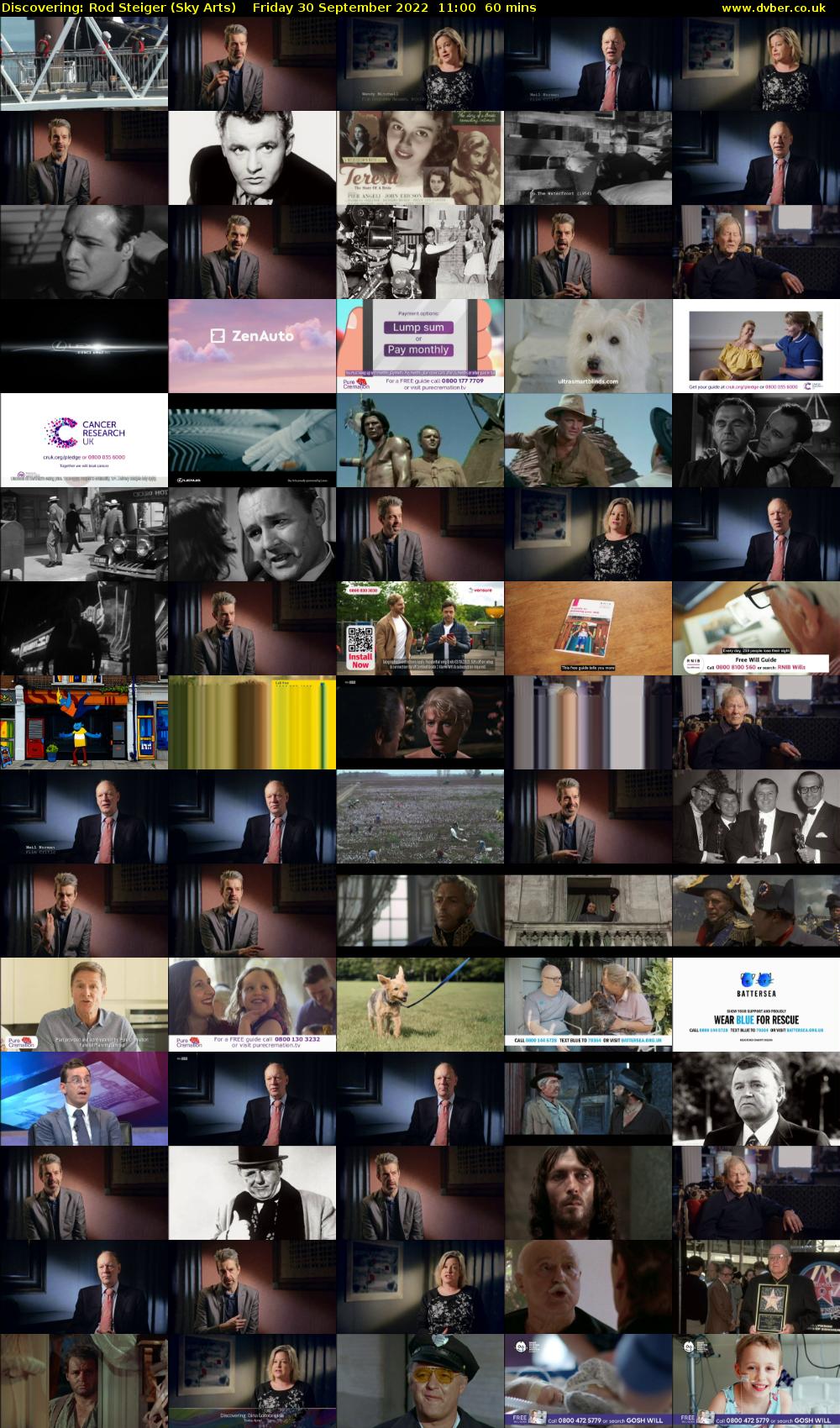 Discovering: Rod Steiger (Sky Arts) Friday 30 September 2022 11:00 - 12:00