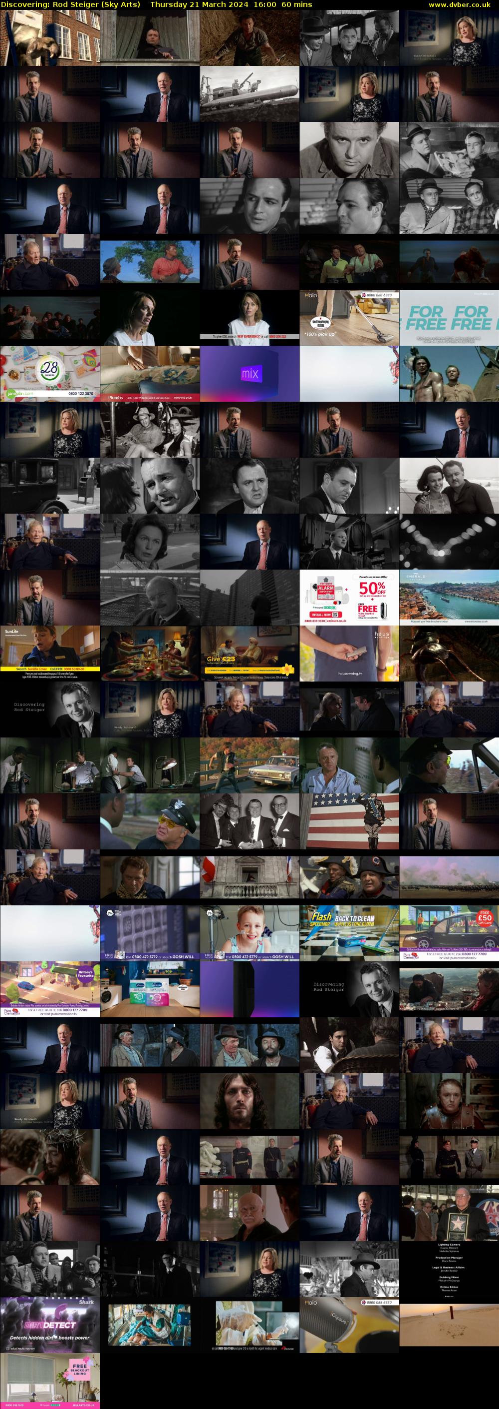 Discovering: Rod Steiger (Sky Arts) Thursday 21 March 2024 16:00 - 17:00