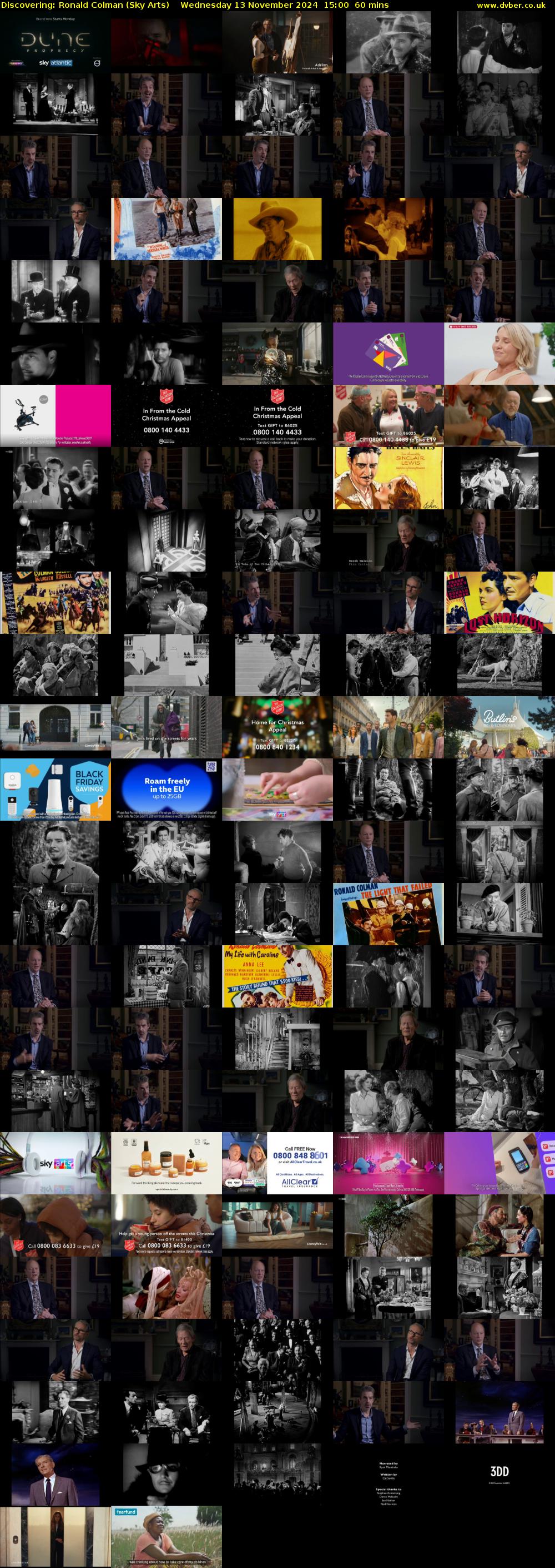 Discovering: Ronald Colman (Sky Arts) Wednesday 13 November 2024 15:00 - 16:00