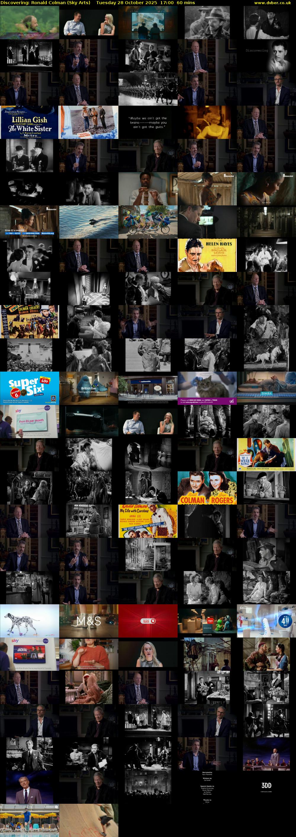 Discovering: Ronald Colman (Sky Arts) Tuesday 28 October 2025 17:00 - 18:00