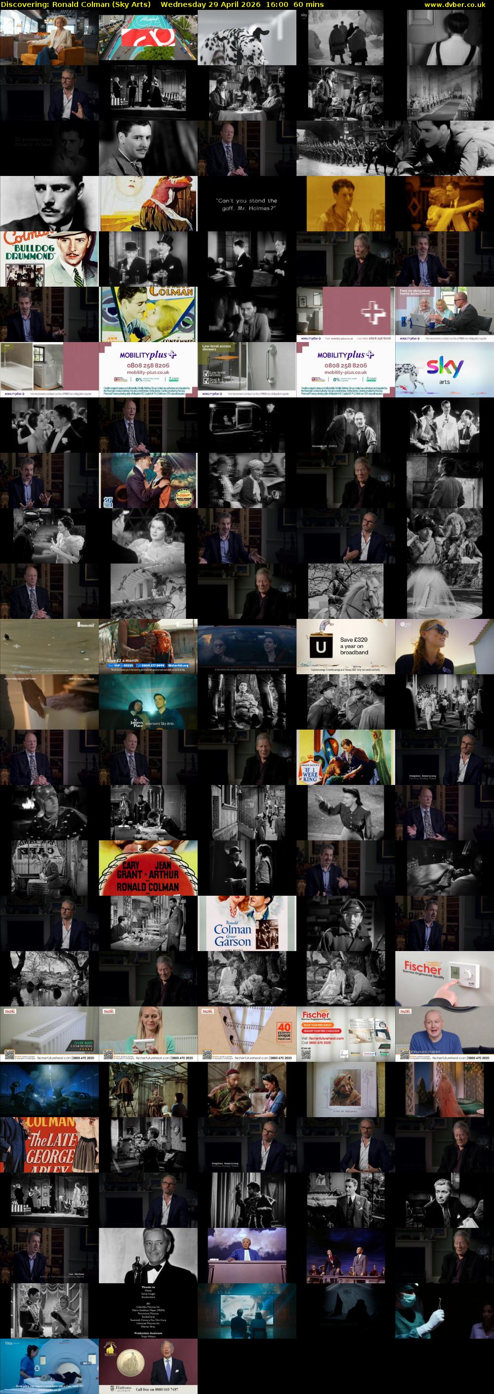 Discovering: Ronald Colman (Sky Arts) Wednesday 29 April 2026 16:00 - 17:00