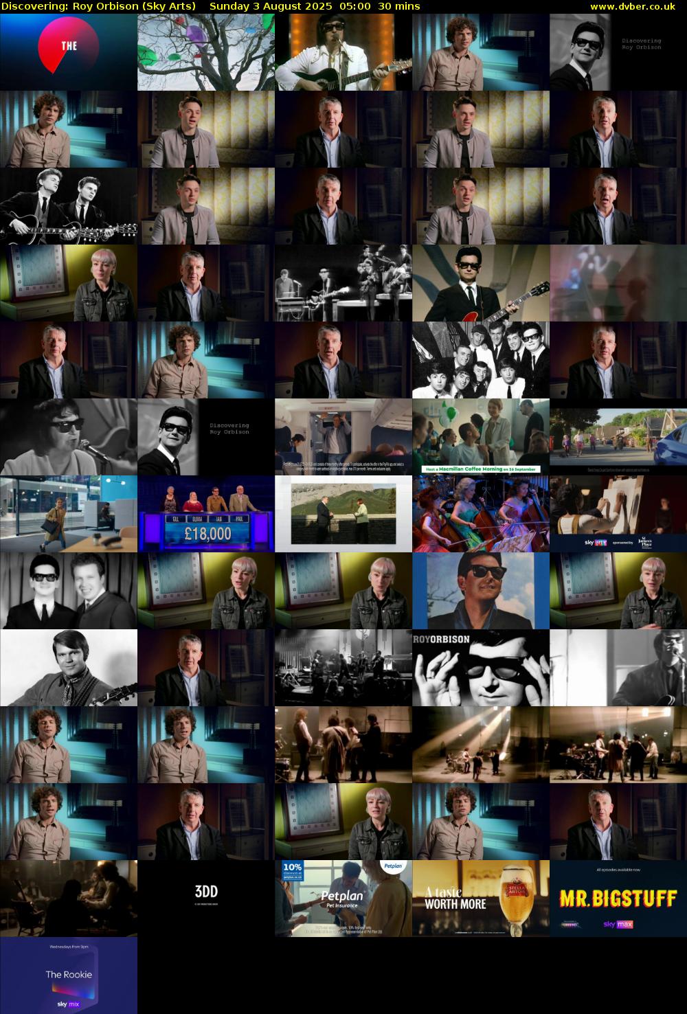 Discovering: Roy Orbison (Sky Arts) Sunday 3 August 2025 05:00 - 05:30