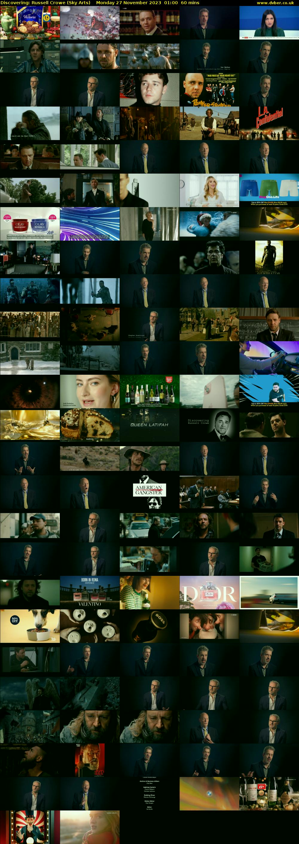 Discovering: Russell Crowe (Sky Arts) Monday 27 November 2023 01:00 - 02:00