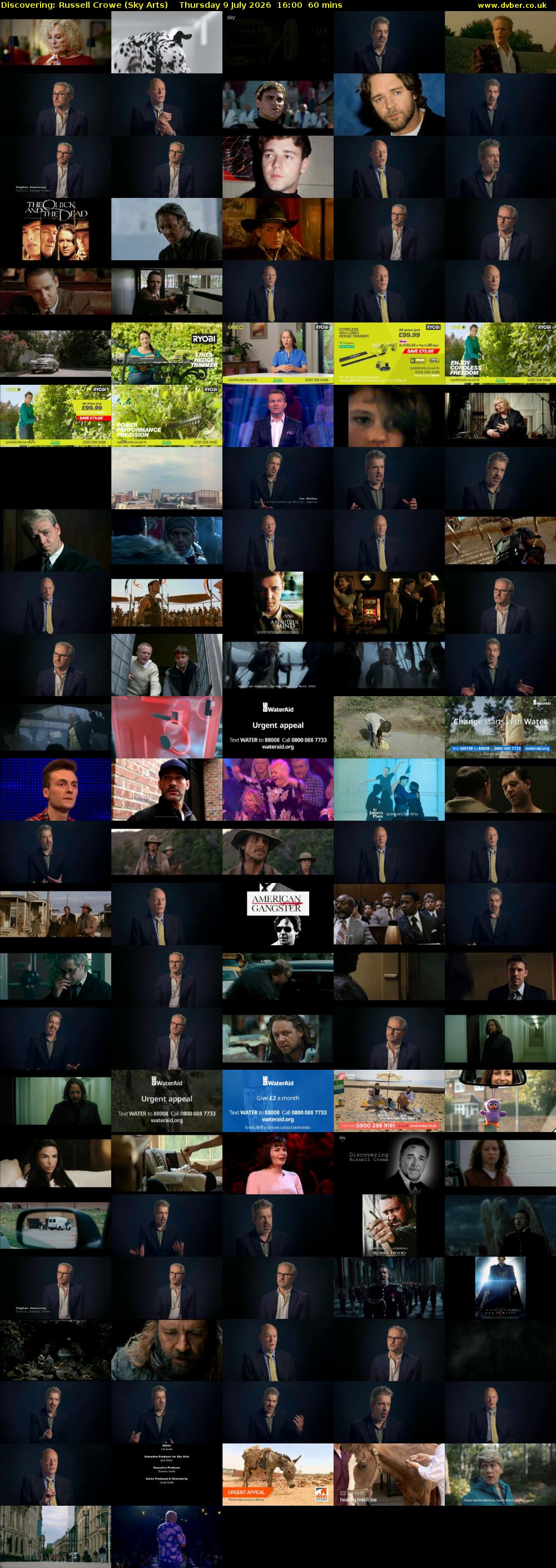 Discovering: Russell Crowe (Sky Arts) Thursday 9 July 2026 16:00 - 17:00