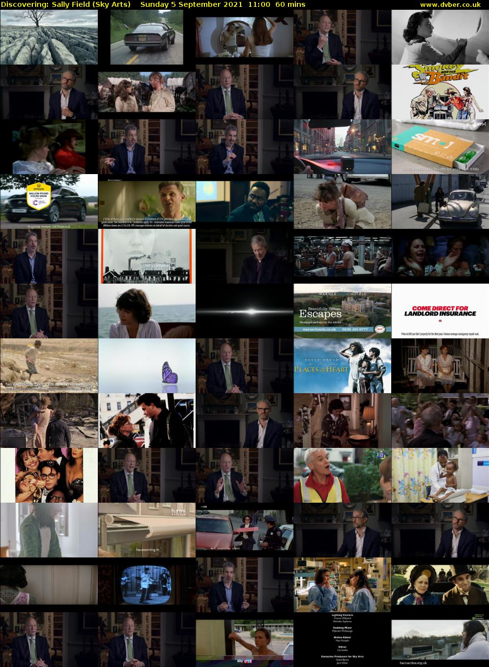 Discovering: Sally Field (Sky Arts) Sunday 5 September 2021 12:00 - 13:00